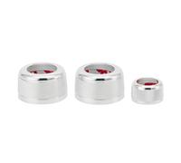 Car Interior Mouldings Car Central Air Conditioner Button Volume Knob Adjustment Ring Trim Cover For BMW 5 6 7 5GT Series X5 X6 Auto Accessories Car Interior Accessories(Silver)