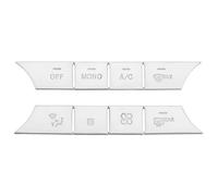 Car Interior Mouldings Car Console AC Air Conditioning AUTO Volume Buttons Sequins Cover Stickers Trim For Mercedes For Benz C E CLS GLK Class W204 W212 Car Interior Moulding Trim(Silver MONO)