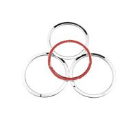 Car Interior Mouldings Car Door Radio Speaker Ring For Nissan For X-Trail For Xtrail T32 For Rogue 2014-2022 4Pcs ABS Stereo Cover Circle Sticker Accessories