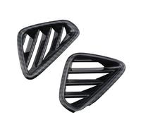 Car Interior Mouldings Car Front Air Conditioner AC Outlet Vent Cover Trim Sticker For Hyundai For Kona For Encino For Kauai 2018 2019 2020 Accessories(Black)