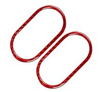 Car Interior Mouldings Car Interior Door Handle Bowl Frame Cover Decoration Trim Sticker For TT 8N 2001 2002 2003 2004 2005 2006 Auto Interior(Carbon Red)
