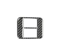 Car Interior Mouldings Car Modification Carbon Fiber Seat Heating Button Car Stickers Trim Cover For Subaru For BRZ Car Accessories(B Black)