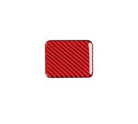 Car Interior Mouldings Car Modification Carbon Fiber Seat Heating Button Car Stickers Trim Cover For Subaru For BRZ Car Accessories(A Red)