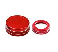 Car Interior Mouldings Car Multimedia Control Knob Cover Volume Decoration Ring for Mercedes for Benz A B E CLA GLA GLE GLK ML GL W204 Class for AMG Car Interior Trim Strips(Red)