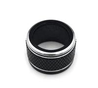 Car Interior Mouldings Car Rearview Mirror Adjustment Knob Trim Cover Rotary Control Switch Decoration Rings For Subaru XV For Forester For Outback 2015-18 WRX Auto Interior(A Black)