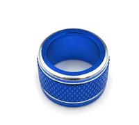 Car Interior Mouldings Car Rearview Mirror Adjustment Knob Trim Cover Rotary Control Switch Decoration Rings For Subaru XV For Forester For Outback 2015-18 WRX Car Interior(A Blue)