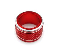 Car Interior Mouldings Car Rearview Mirror Adjustment Knob Trim Cover Rotary Control Switch Decoration Rings For Subaru XV For Forester For Outback 2015-18 WRX Car Interior(A Red)