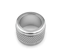 Car Interior Mouldings Car Rearview Mirror Adjustment Knob Trim Cover Rotary Control Switch Decoration Rings For Subaru XV For Forester For Outback 2015-18 WRX Auto Interior(A Silver)