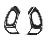 Car Interior Mouldings Car Steering Wheel Button Trim Frame Stickers Cover Fit Use For Hyundai IX35 2010-2015 Interior Decoration ABS Carbon Fiber LHD