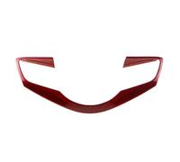 Car Interior Mouldings Car Steering Wheel Buttons Panel Protection Cover Trim Sticker ABS for Kia for Forte K3 2019-2021(A red)