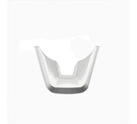 Car Interior Mouldings Car Steering Wheel Covers Trim Sticker For Toyota For Land Cruiser 300 LC300 2021 2022 2023 Silver/Carbon Fiber Accessories Interior Decoration(Silver 1PCS)