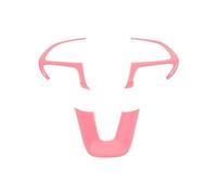Car Interior Mouldings Car Steering Wheel Decoration Cover For Jeep For Grand Cherokee SRT8 2014-2020 For Dodge For Challenger For Charger 2015+ For Durango 2014+ Interior Decoration Accessories(Pink)