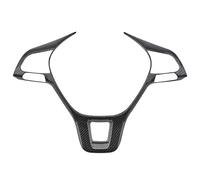 Car Interior Mouldings Car Steering Wheel Panel Cover Sequins For VW For Tiguan MK2 For Golf 7 For Polo For TCross For T-roc For Touran For Jetta 2017-2023 Interior Decoration(Carbon Black)