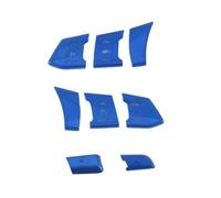 Car Interior Mouldings Car Styling Steering Wheel Button Covers Trim Stickers for Mazda for CX-5 CX5 CX-4 CX4 CX-8 CX8 M3 for Axela Low Or High Configuration Car Moulding Trim Strips(8pcs Blue)