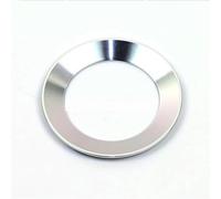 Car Interior Mouldings Car Styling Steering Wheel Emblem Decorative Circle Ring Accessories Case For VW For Golf 4 5 For Polo For Jetta Mk6 Covers Car Interior Trim Strips(Silver)