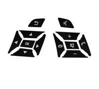 Car Interior Mouldings Compatible with Benz C E Class W204 W212 Car Steering Wheel Door Unlock Memory Window Lift Button Stickers(D Model Black)