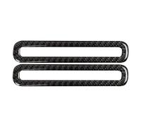 Car Interior Mouldings Compatible with for Mustang GT 2015-2021 Car Auto Side Door Defogger Air Vent Outlet Frame Sticker Interior Trim Accessories(Black)