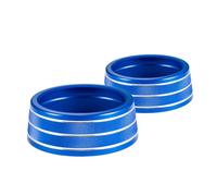 Car Interior Mouldings Compatible With Toyota For RAV4 XA50 2019 2020 2021 2022 Car Central Air Conditioning Volume Knob Trim Cover(Blue)