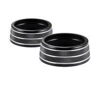 Car Interior Mouldings Compatible With Toyota For RAV4 XA50 2019 2020 2021 2022 Car Central Air Conditioning Volume Knob Trim Cover(Black)