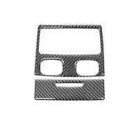 Car Interior Mouldings for 3 Series E90 2005-2012 Car Rear Air Conditioner Vent Outlet Decoration Cover Trim Stickers(Black)