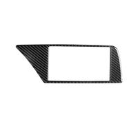 Car Interior Mouldings For A4 For B8 2009-2016 Carbon Fiber Interior Navigation Panel Double Flash Frame Trim Cover Inner Decor