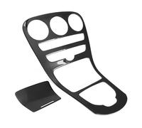 Car Interior Mouldings For Benz C-Class W205 C180L C200 C300 2015 2016 2017 2018 Car Center Console Panel Cover Trim ABS Carbon Fiber Sticker Decoration Car Interior Decoration(With clock hole)