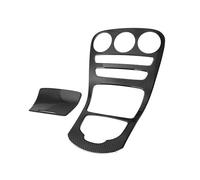 Car Interior Mouldings For Benz C-Class W205 C180L C200 C300 2015-2018 ABS Carbon Fiber Sticker Decoration Car Center Console Panel Cover Trim Car Interior Trim(No clock)