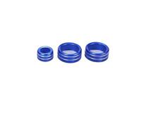 Car Interior Mouldings For BMW 1 2 3 4 Series F30 F34 F46 GT X1 X2 F47 F48 Air Condition Knob Audio Volume Control Button Circle(Blue)