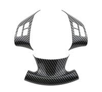 Car Interior Mouldings For BMW 1 3 Series E87 E90 E92 E93 2005-2012 3Pcs Carbon Fiber Steering Wheel Panel Cover Steering Wheel Decorative Trim Patch Trim Decoration Strips