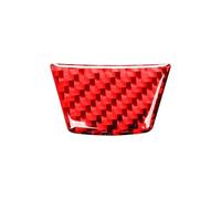 Car Interior Mouldings For BMW 3 Series E90 2005-2012 Accessories Interior Car Steering Wheel Panel Chin Decoration Stickers Trim Cover Interior Decoration(Red)