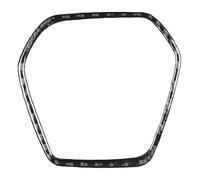 Car Interior Mouldings For Corvette C8 2020-2023 Car Steering Wheel Center Frame Ring Real Soft Carbon Fiber Sticker