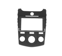 Car Interior Mouldings For KIA For Forte Coupe 2009 2010 2011 2012 Car Radio Fascia Auto Stereo Install Dash Panel Refitting Frame Kit Bezel(Black manual)