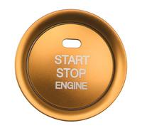Car Interior Mouldings for Mazda CX5 CX3 CX4 Cx-3 3 6 for Axela Engine Start Stop Switch Button Trim Car Ignition Key Ring Cover Sticker Interior Trim(Yellow)