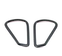 Car Interior Mouldings For Mercedes For Benz A CLA Class W177 V177 C118 W118 2020 2021 2022 Car Dashboard Air Conditioner AC Outlet Vent Frame Ring Trim Interior Decoration(Black)
