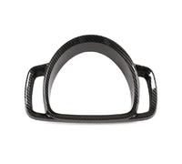 Car Interior Mouldings For Mercedes For Benz For Smart For Fortwo 2009-2014 Car Driver Side Console Dashboard Panel Frame Cover Trim ABS Carbon Fiber Grain Style Trim Decoration Strips