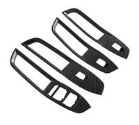 Car Interior Mouldings For MG For ZS 2024 Car Window Switch Lift Button Cover Trim Interior Accessoriess Carbon Fiber