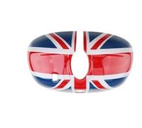 Car Interior Mouldings For Mini For Cooper F56 F55 F54 For Countryman ABS Rearview Mirror Car Endoscopic Shell Rear View Cover Car Trim Interior(Red and blue rice)