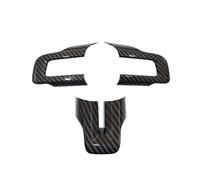 Car Interior Mouldings For Mustang 2015 2016 2017 2018 2019 2020 2021 2022 Car Decoration Carbon Fiber Steering Wheel Cover Trim Car Trim Interior