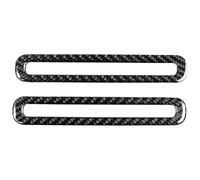 Car Interior Mouldings For Mustang 2015-2019 2pcs Carbon Fiber Door Air Condition Vent Outlet Cover Trim AC