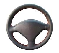 Car Interior Mouldings For Pe&ugeot 307 2001 2002 2003 2008 2005 2006 2007 For SW Black PU Hand-Stitched Car Steering Wheel Cover