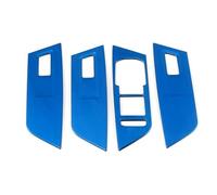 Car Interior Mouldings For Skoda For Karoq 2017-2021 Car Interior Door Armrest Window Lift Switch Button Panel Cover Stainless Steel Trim Modify Sticker