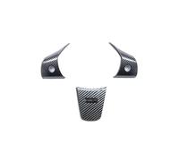Car Interior Mouldings For Tesla For Model 3/Y 2020 2021 2022 2023 2024 Car Center Console Dashboard Cover Door Lock Switch Trim(Steering Wheel Cover)