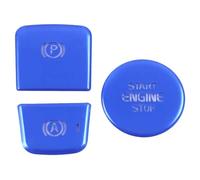 Car Interior Mouldings, For Volvo, For XC40 2018 2019 2020 2021 Electronic Handbrake P Light Parking Switch Start, For Up Button Sequin Protector Cover(Blue)