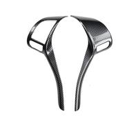 Car Interior Mouldings Inner Steering Wheel Strip Sticker Trim For Nissan For Altima 2013 2015 2016 2017 2018 Carbon Fiber Style Car Styling Accessories Interior Decoration(Style 2)
