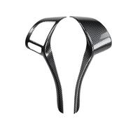 Car Interior Mouldings Inner Steering Wheel Strip Sticker Trim For Nissan For Altima 2013 2015 2016 2017 2018 Carbon Fiber Style Car Styling Accessories Interior Decoration(Style 1)