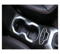 Car Interior Mouldings Interior Car Front Cup Water Holder Decor Frame Panel Cover Trim Sticker For Jeep For Renegade 2015 2016(Silver)