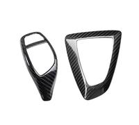 Car Interior Mouldings Real Carbon Fiber for BMW F30 F10 F15 F07 F20 F21 F34 F35 3GT 5GT Car Gear Shift Knob Cap Cover Sticker Panel Trim LHD RHD Interior Decoration(B D RHD)
