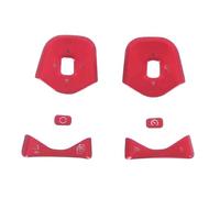 Car Interior Mouldings Steering Wheel Button Stickers For Volvo For XC60 XC90 S90 S60 V60 Steering Wheel Trim Cover Stickers Auto Interior Decor Parts Interior Decoration(A red)