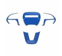 Car Interior Mouldings Steering Wheel Cover Trim For 2015-2021 For Dodge For Challenger For Charger For Durango For Jeep For Grand Cherokee SRT8 Car Interior Moulding Trim(Blue)
