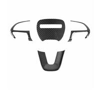 Car Interior Mouldings Steering Wheel Cover Trim For 2015-2021 For Dodge For Challenger For Charger For Durango For Jeep For Grand Cherokee SRT8 Interior Decoration(Black Carbon)